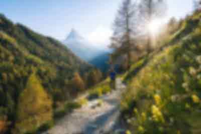 runner in the mountain